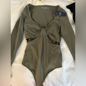 Olive green body suit NWT!